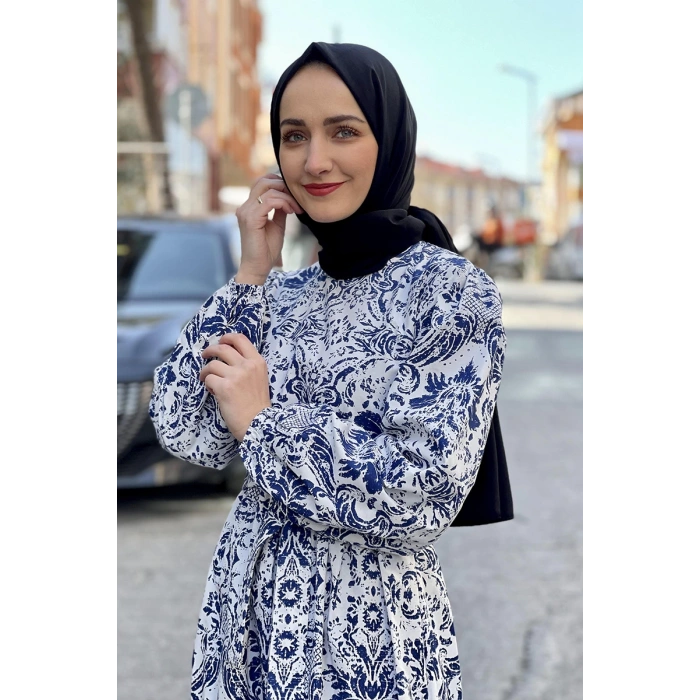 Moda Çizgi Tesettür Elbise