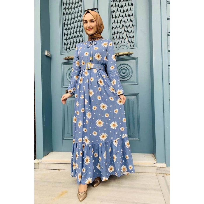 Moda Çizgi Tesettür Elbise