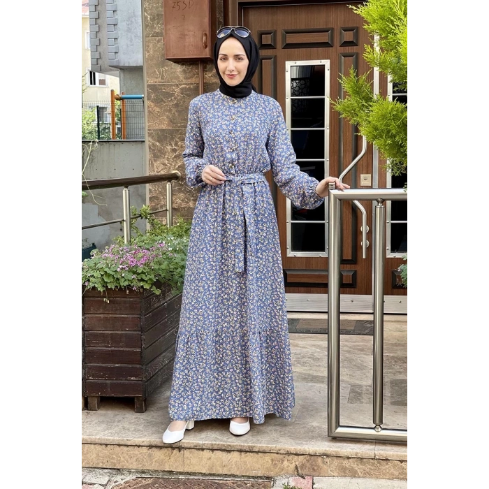 Moda Çizgi Tesettür Elbise