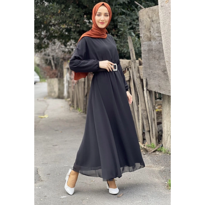 Moda Çizgi Tesettür Elbise