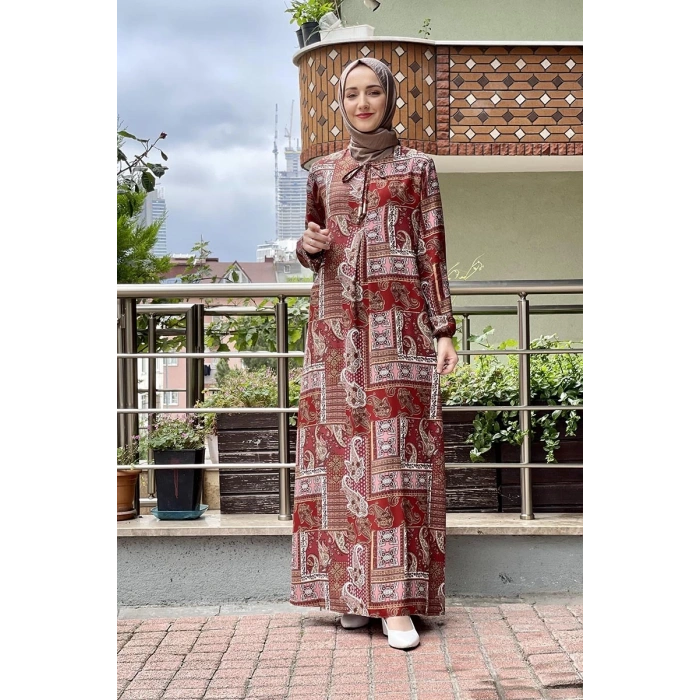 Moda Çizgi Tesettür Elbise