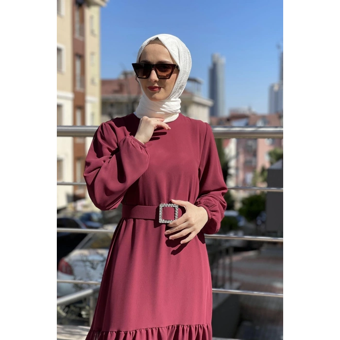 Moda Çizgi Tesettür Elbise