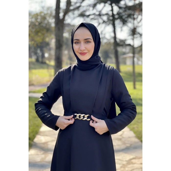 Moda Çizgi Tesettür Elbise