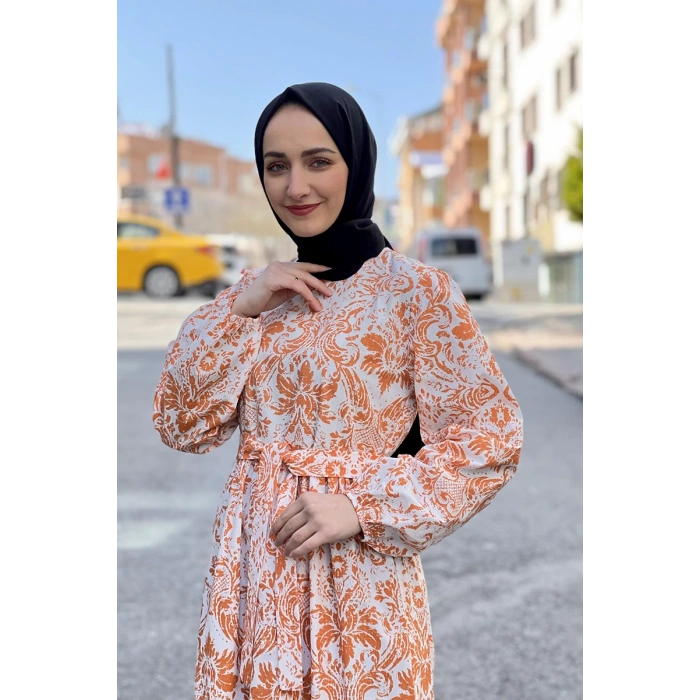 Moda Çizgi Tesettür Elbise