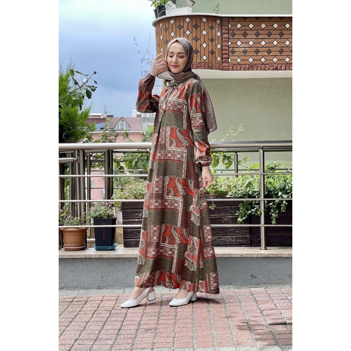 Moda Çizgi Tesettür Elbise