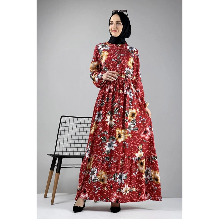 Moda Çizgi Tesettür Elbise