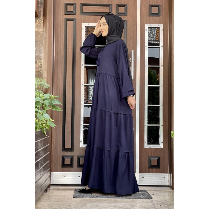 Moda Çizgi Tesettür Elbise