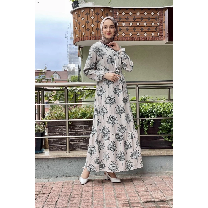 Moda Çizgi Tesettür Elbise