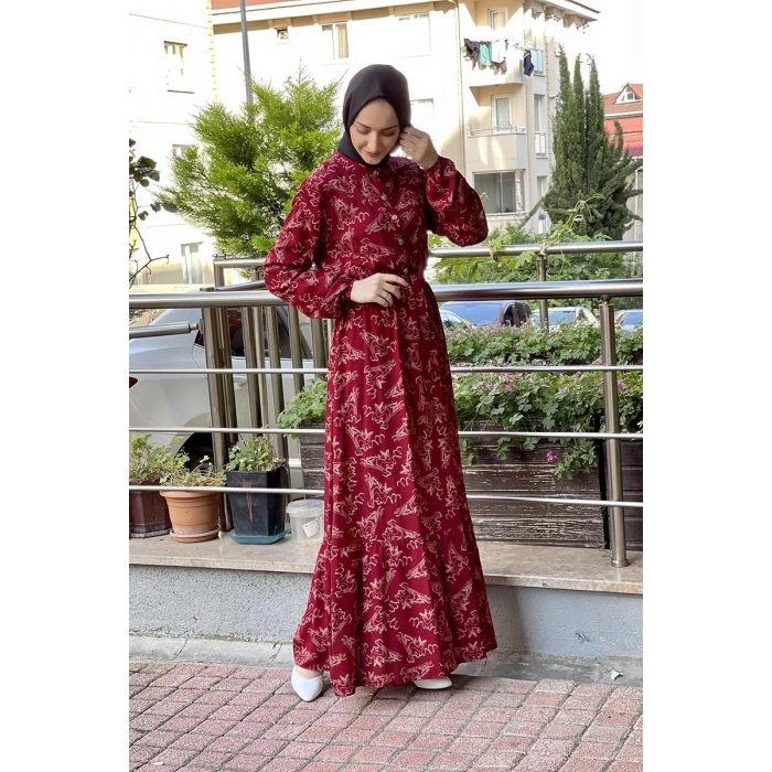 Moda Çizgi Tesettür Elbise