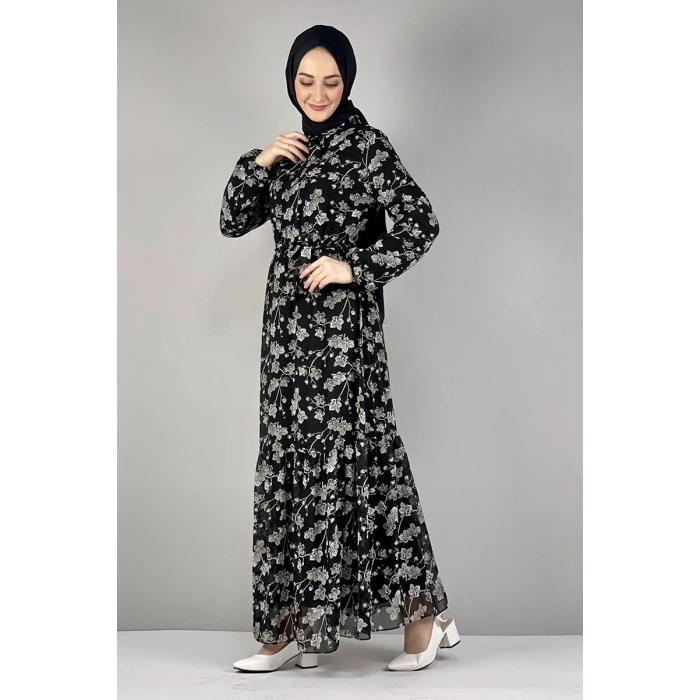 Moda Çizgi Tesettür Elbise