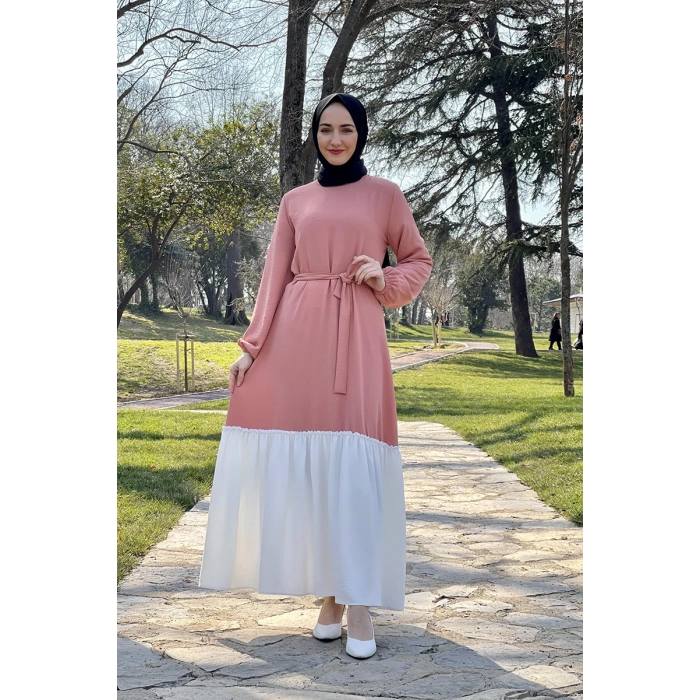 Moda Çizgi Tesettür Elbise