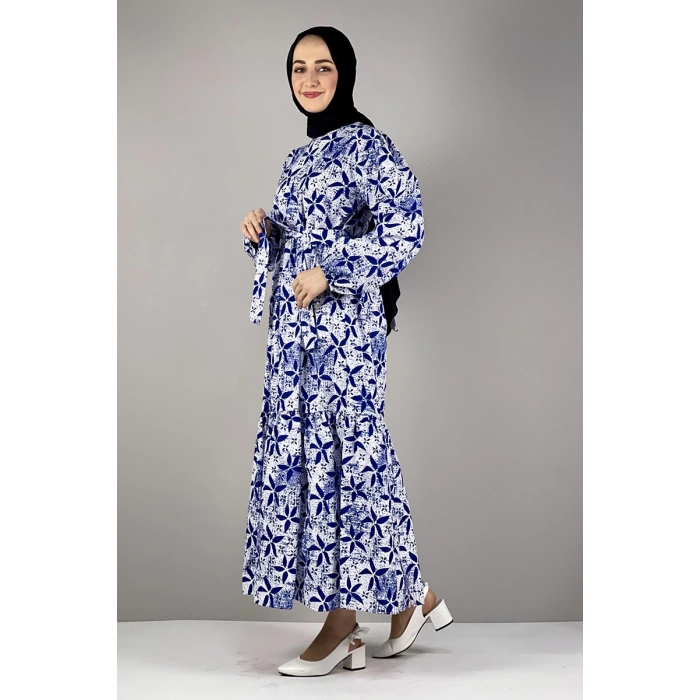 Moda Çizgi Tesettür Elbise