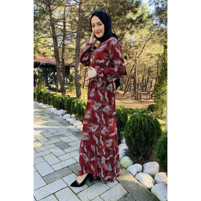 Moda Çizgi Tesettür Elbise