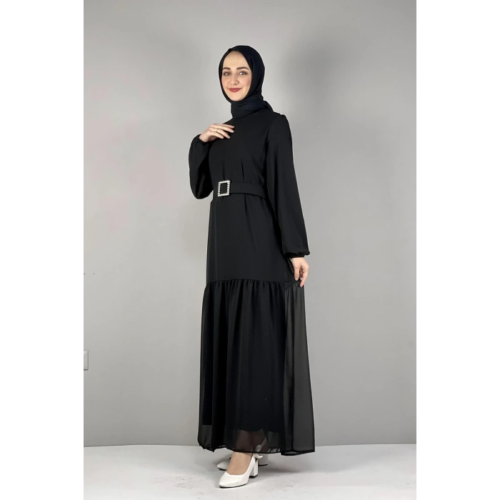 Moda Çizgi Tesettür Elbise