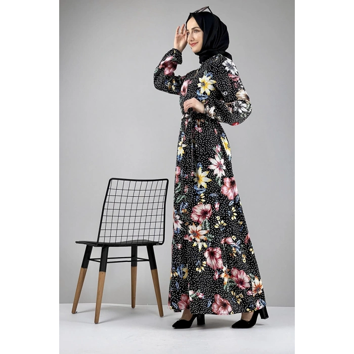 Moda Çizgi Tesettür Elbise