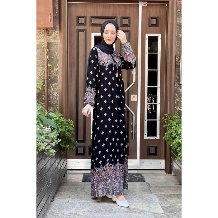 Moda Çizgi Tesettür Elbise