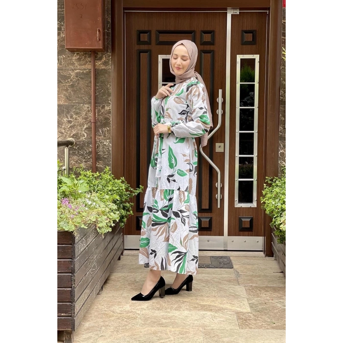 Moda Çizgi Tesettür Elbise