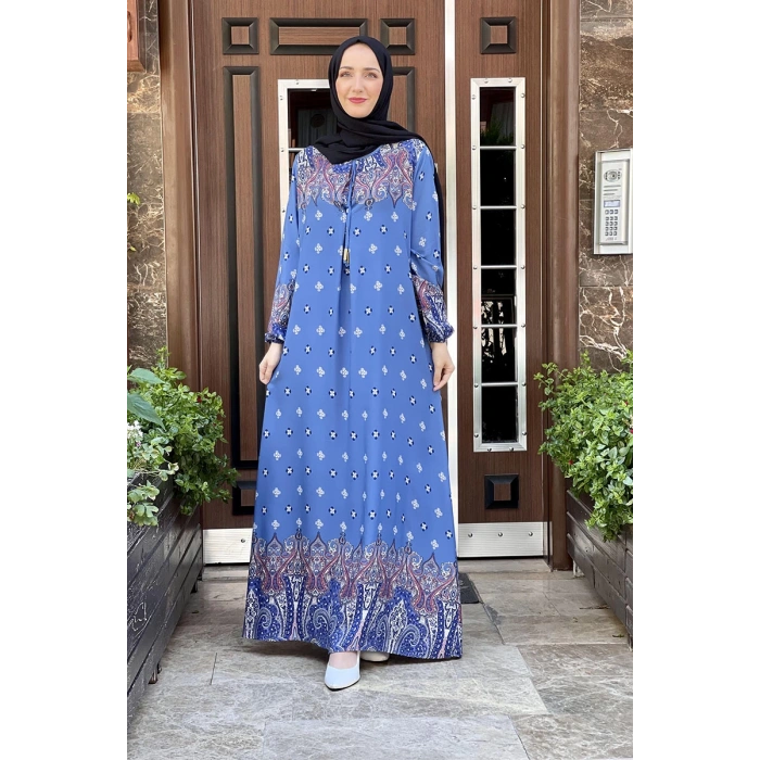 Moda Çizgi Tesettür Elbise