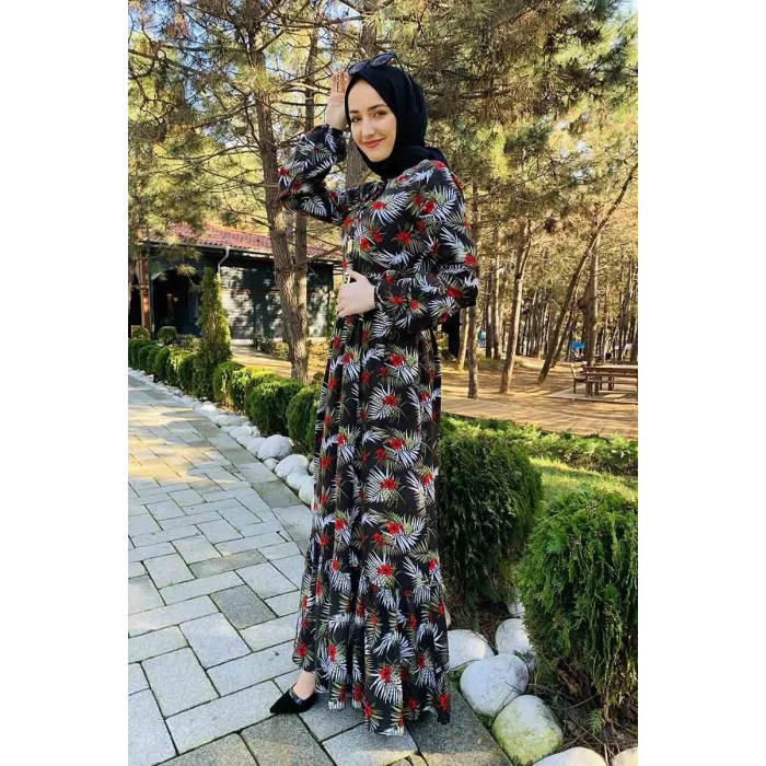 Moda Çizgi Tesettür Elbise