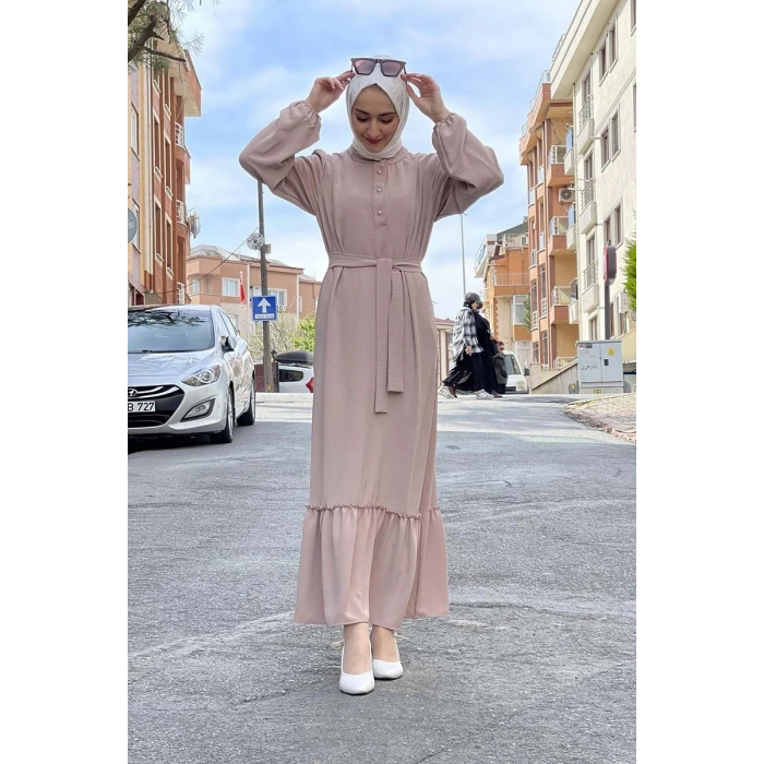 Moda Çizgi Tesettür Elbise