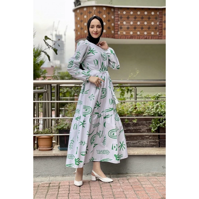 Moda Çizgi Tesettür Elbise