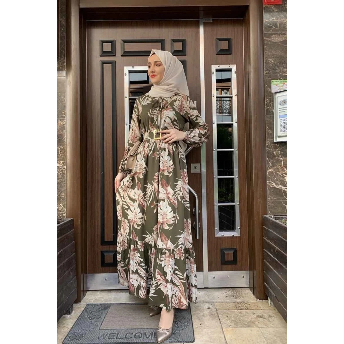 Moda Çizgi Tesettür Elbise