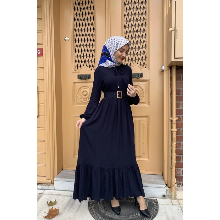 Moda Çizgi Tesettür Elbise