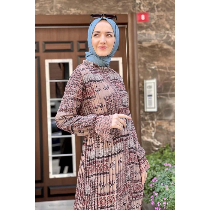 Moda Çizgi Tesettür Elbise