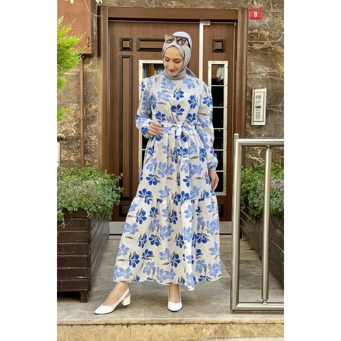 Moda Çizgi Tesettür Elbise