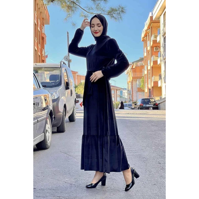 Moda Çizgi Tesettür Elbise