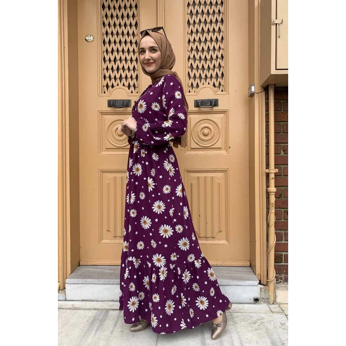 Moda Çizgi Tesettür Elbise