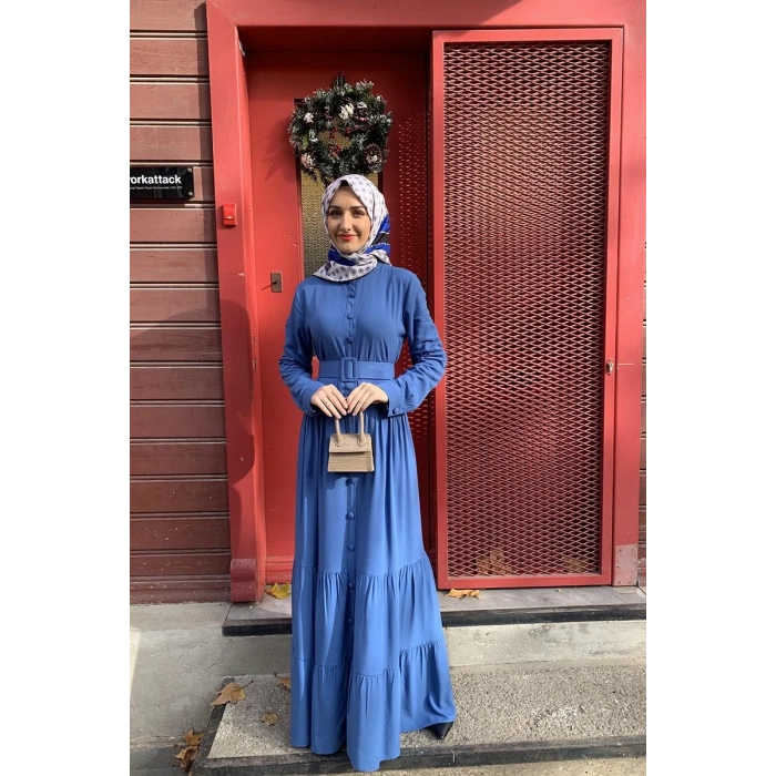 Moda Çizgi Tesettür Elbise