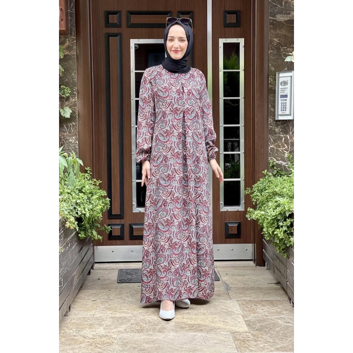 Moda Çizgi Tesettür Elbise