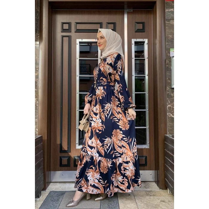 Moda Çizgi Tesettür Elbise