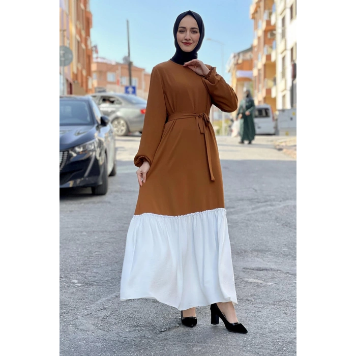 Moda Çizgi Tesettür Elbise