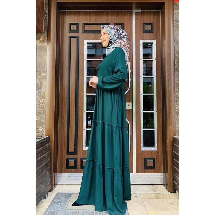 Moda Çizgi Tesettür Elbise