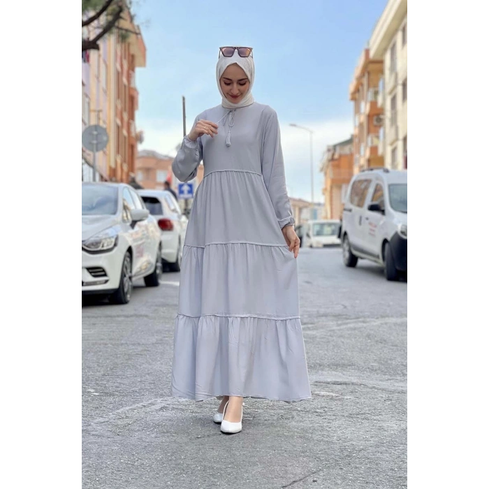 Moda Çizgi Tesettür Elbise