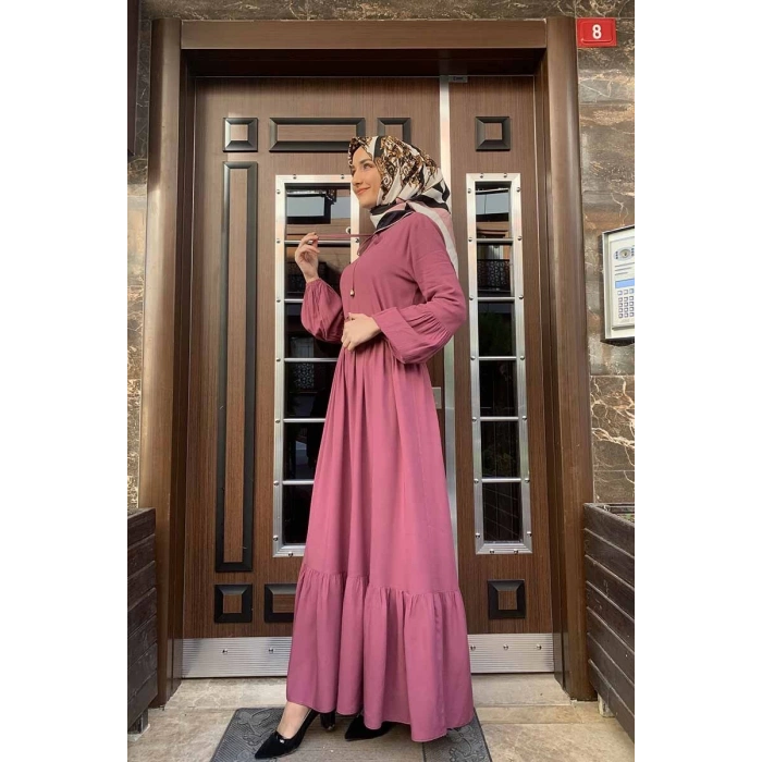 Moda Çizgi Tesettür Elbise