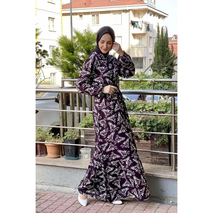 Moda Çizgi Tesettür Elbise