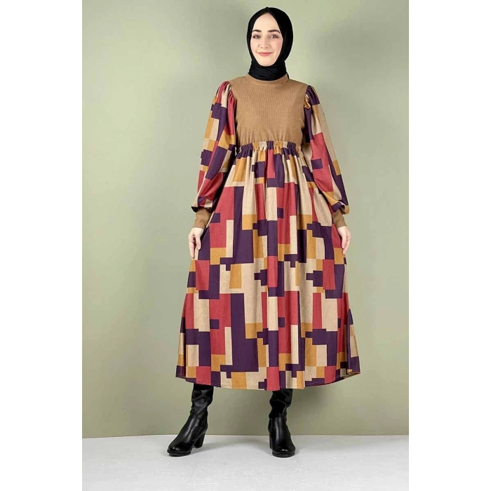Moda Çizgi Tesettür Elbise