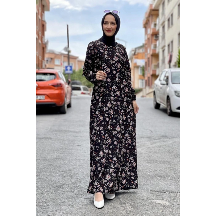 Moda Çizgi Tesettür Elbise