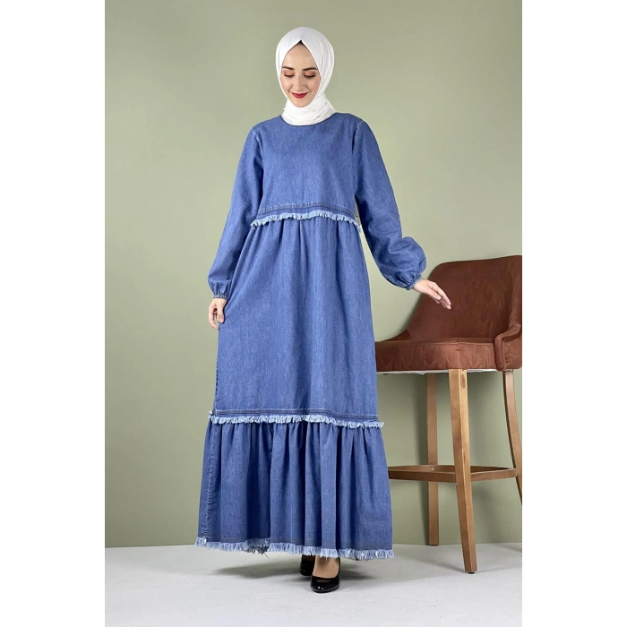 Moda Çizgi Tesettür Elbise