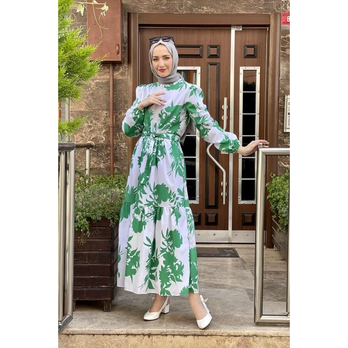 Moda Çizgi Tesettür Elbise