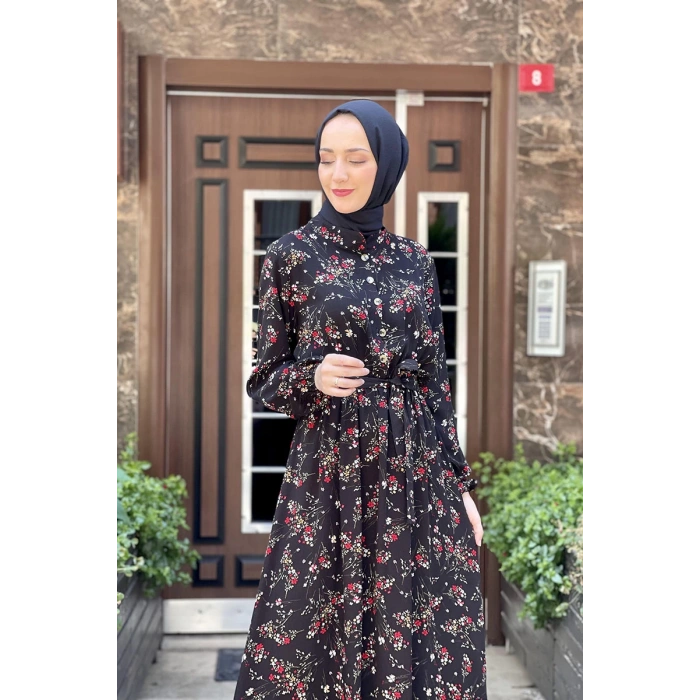 Moda Çizgi Tesettür Elbise