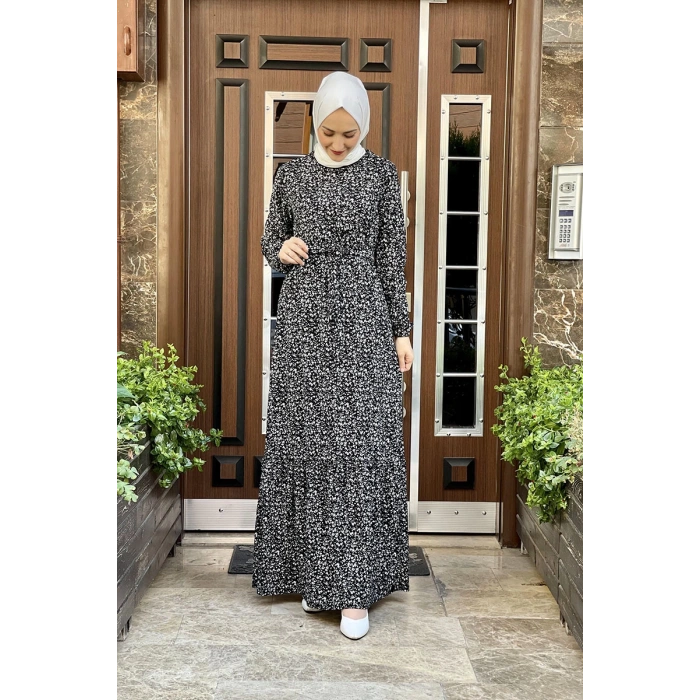Moda Çizgi Tesettür Elbise