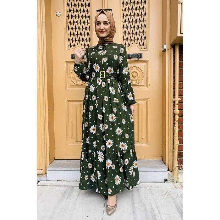 Moda Çizgi Tesettür Elbise