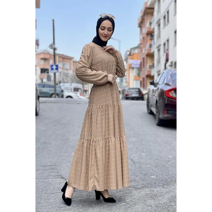 Moda Çizgi Tesettür Elbise