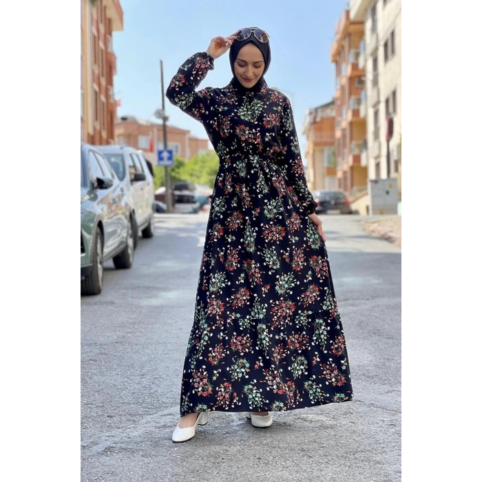 Moda Çizgi Tesettür Elbise