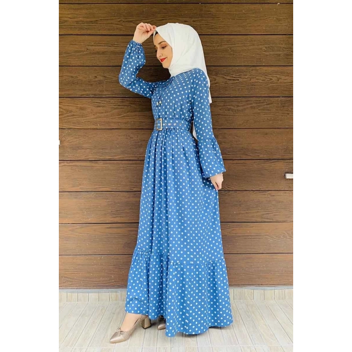 Moda Çizgi Tesettür Elbise