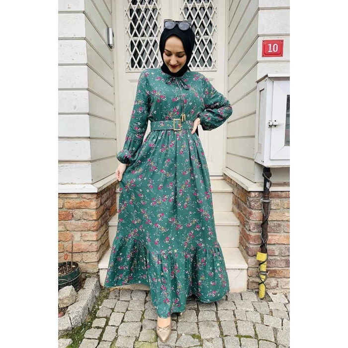 Moda Çizgi Tesettür Elbise